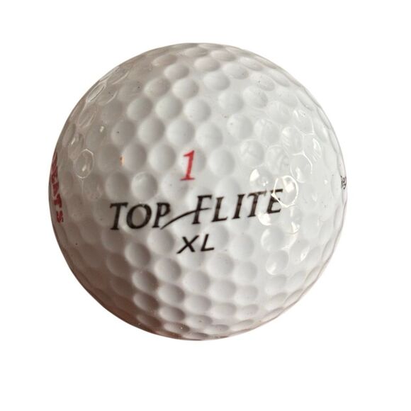 Team Buckwheats Logo Top Flight High Trajectory Golf Balls Red 1 New Box Of 3 - Picture 3 of 6